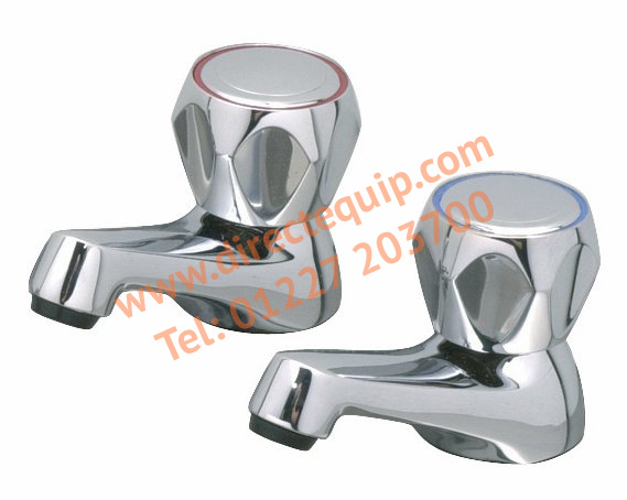 Catertap Pair 1/2" Dome Head Basin Taps WRCT-500BD